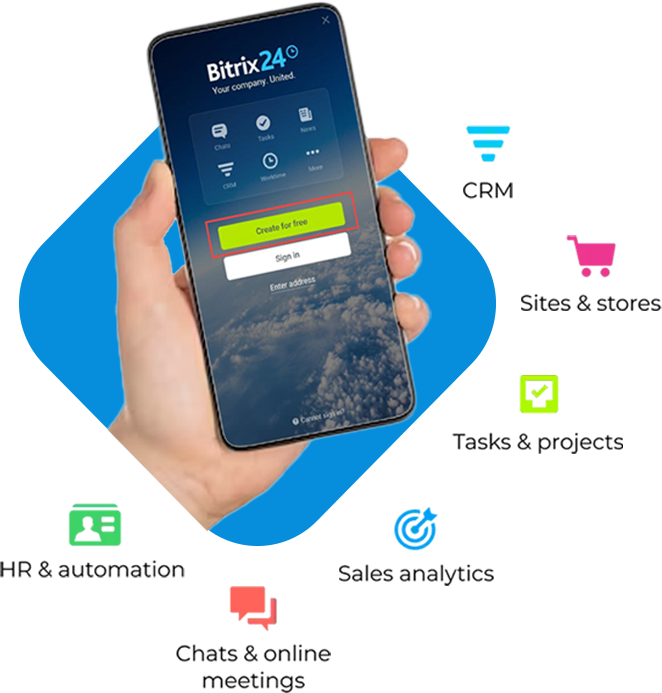 bitrix24 login on mobile device